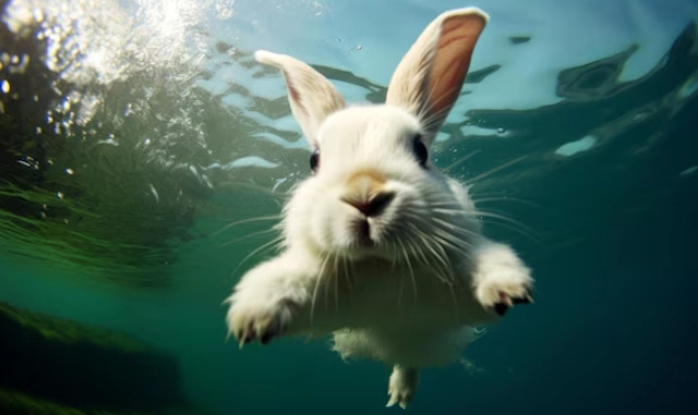 can rabbits swim