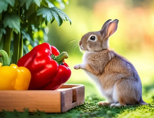 bell pepper leaves rabbit diet