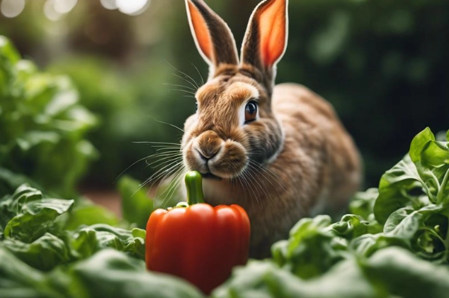 Do rabbits eat bell pepper plants
