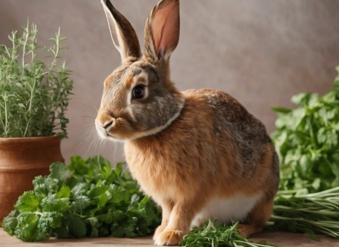 unsafe herbs for rabbits