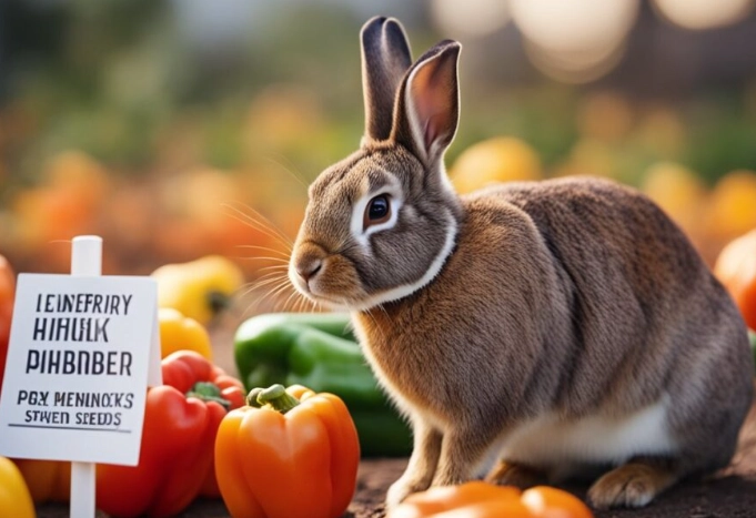 Can rabbits eat bell peppers seeds