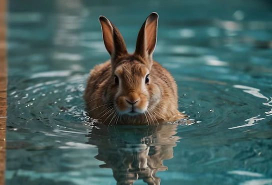 bunny pool swimming
