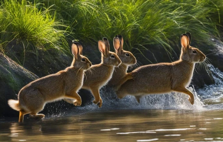 bunny pool swimming