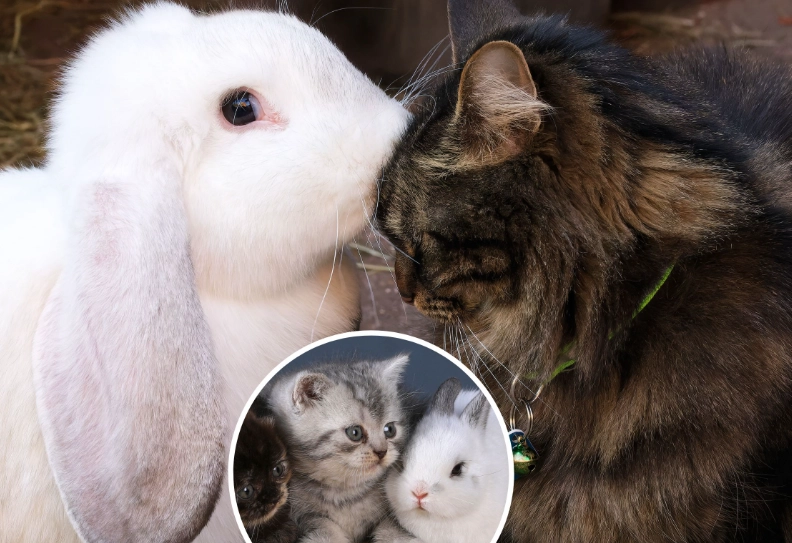 cat and rabbit safety