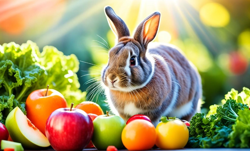 feeding apples to rabbits