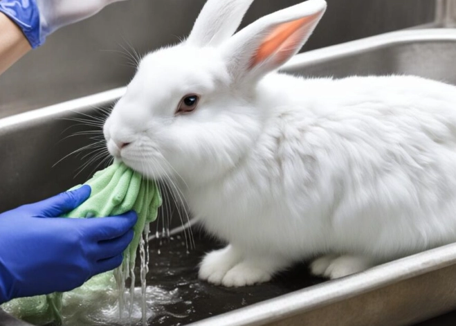 how to clean a rabbit