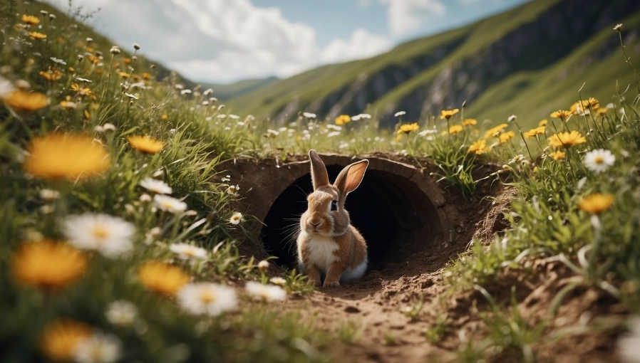 rabbit burrows
