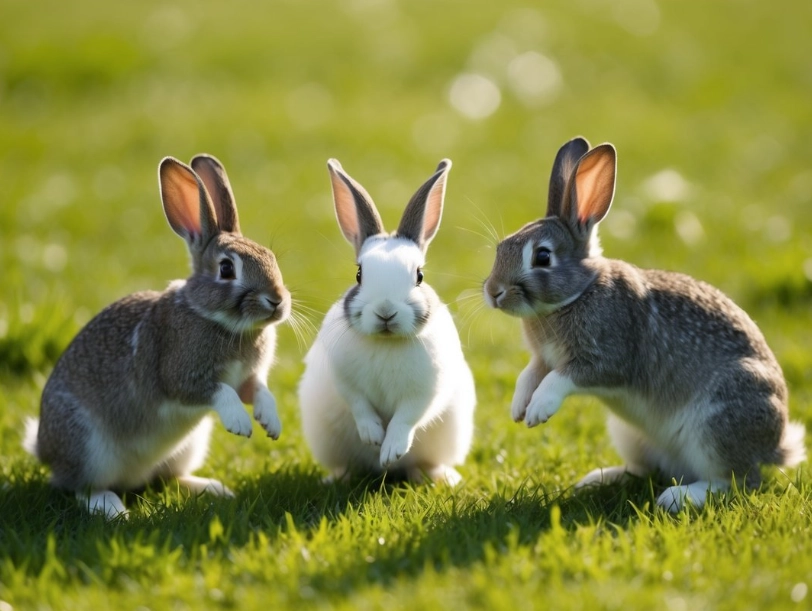 What is the 3 hop rule for rabbits?